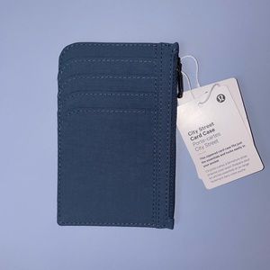 Discontinued NWT Lululemon City Street Card Case Iron Blue
